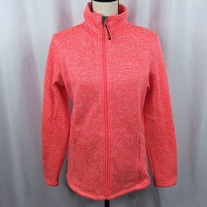 Trail Crest Fleece Jacket Womens Size Medium Hunting Blaze Pink Full Zip